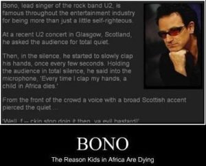 Bono Kids dying in Africa