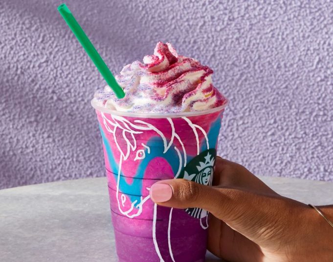 Unicorn Frappuccino de Starbucks