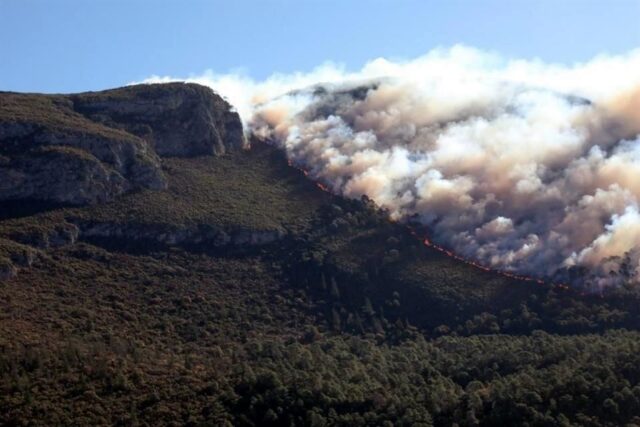 incendio en Santiago