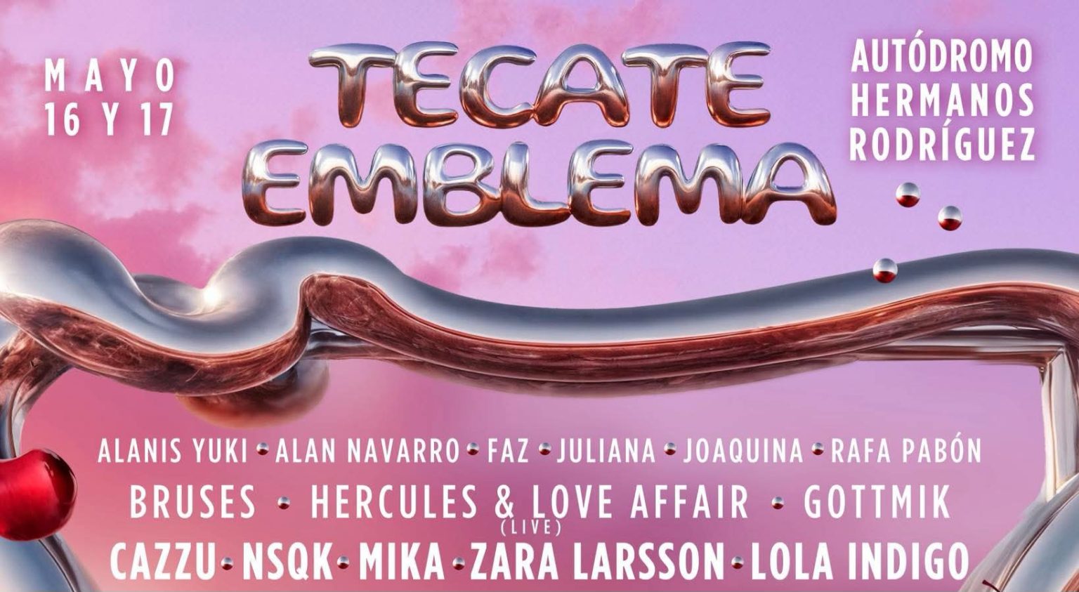 Tecate Emblema 2026 Cartel, horarios, fecha, sede, boletos y más